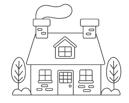 desenhos de casas para colorir e imprimir para imprimir e colorir - imagem 11